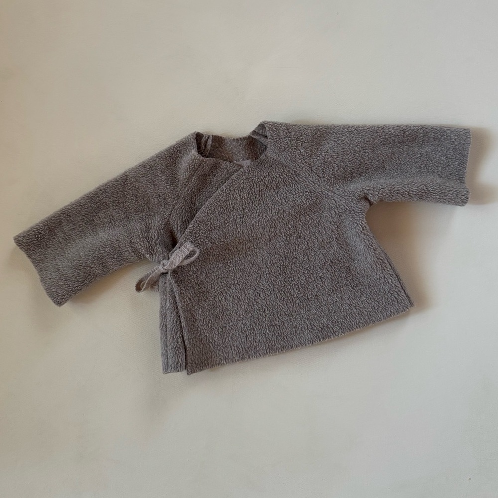 MAKIE Fleece Kimono Jacket – Beige | 3 Months | Excellent Condition